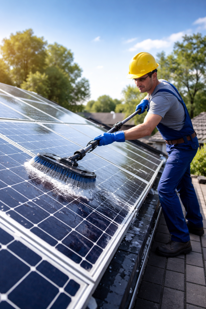 profesjonalne mycie instalacji fotowoltaicznej świętokrzyskie czyszczenie paneli fotowoltaicznych wodą demineralizowaną